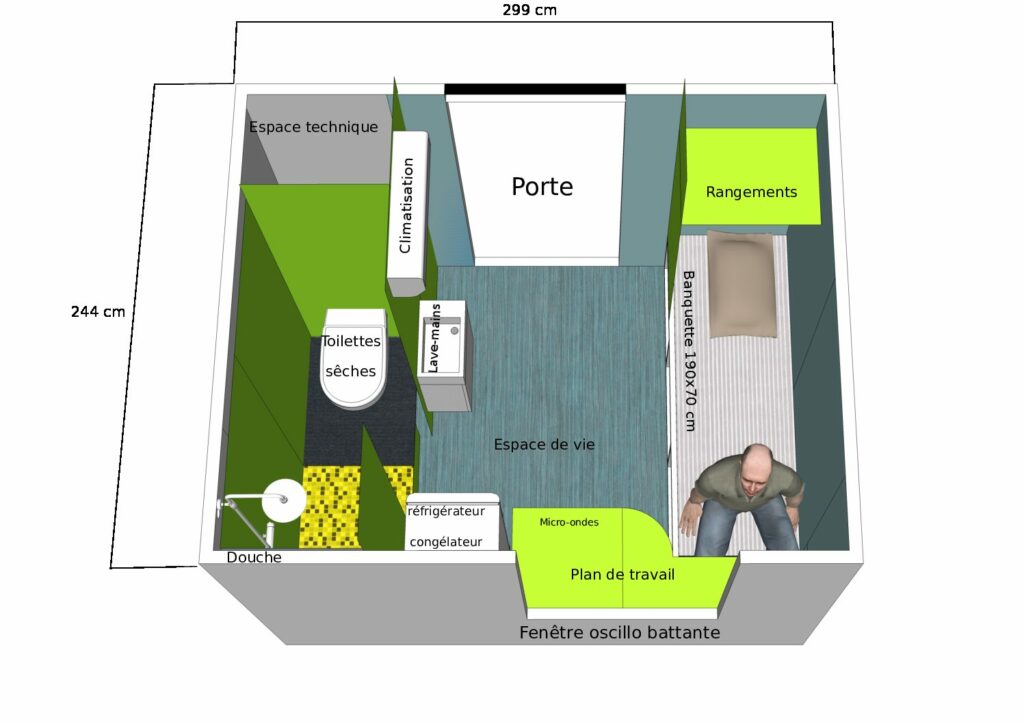 Visualisation 3D de l'intérieur d'un logement